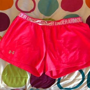 Under armour hot pink shorts